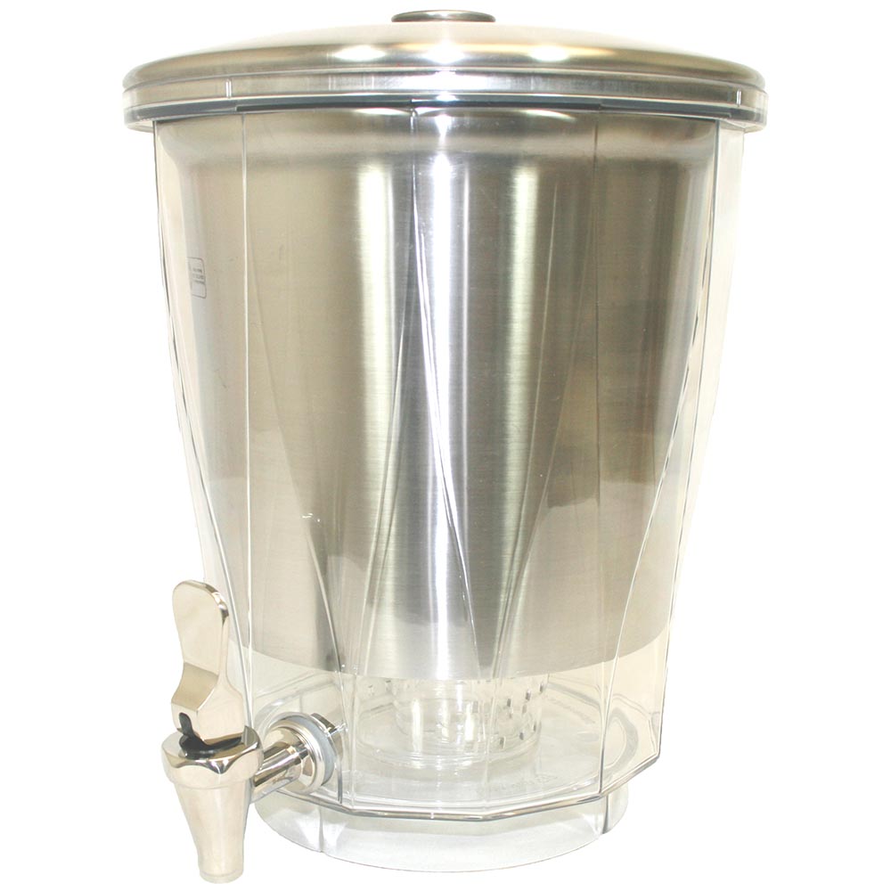 Winco 908 Virtuoso 3 Gallon Beverage Dispenser with Stainless Steel Base
